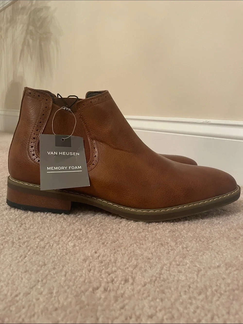 Van Heusen Brown Chelsea-Style Boots